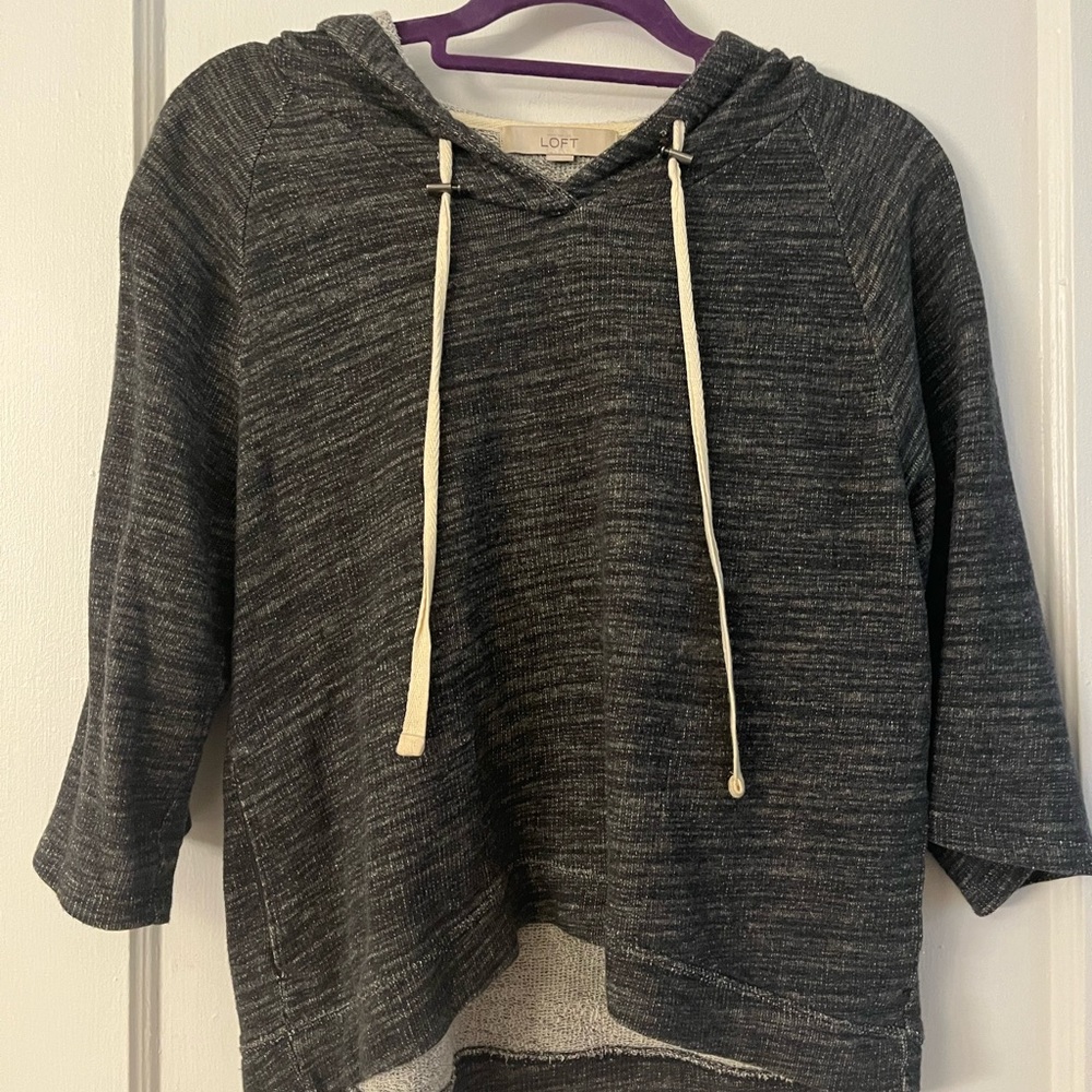 LOFT Gray Sweatshirt/Hoodie